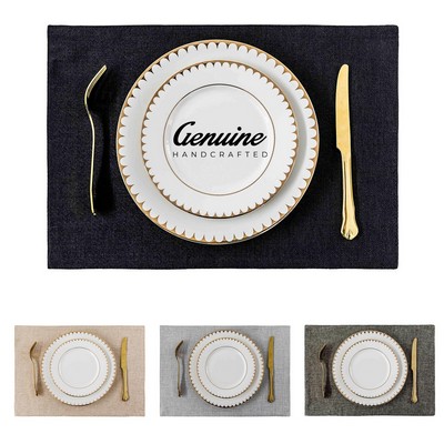 Double Layer Linen Placemat Table Mat