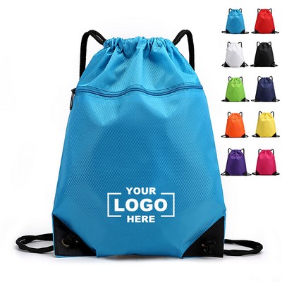 Durable Waterproof Drawstring Sports Backpack