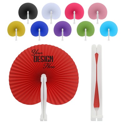 Colorful Folding Paper Fan