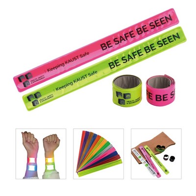 Pvc Safety Reflective Slap Bracelet