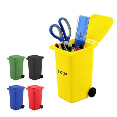 Novel Trash Can-Shaped Pencil Holder