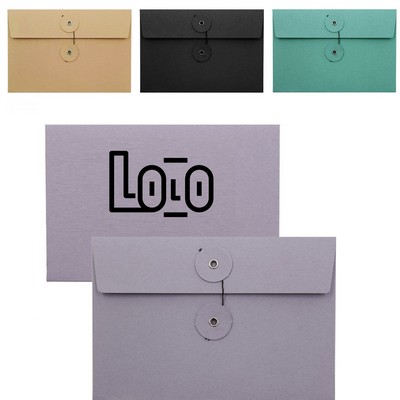 Custom Kraft String Tie Envelope