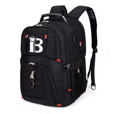 50L PVC Large Capacity Travel Backpack w/ USB Port