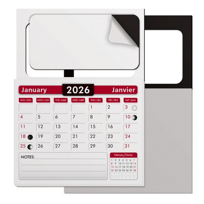 Blank Magnet with Calendar Pad Combination (2"x3.5")