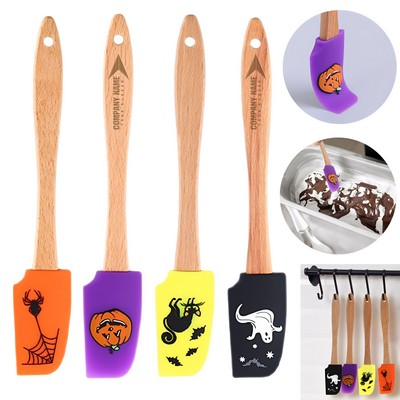 Silicone Baking Spatula with Wooden Handle
