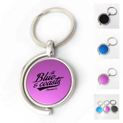 Circular Rotatable Keychain