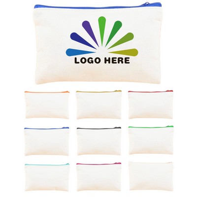 Sustainable Canvas Zip Pouch