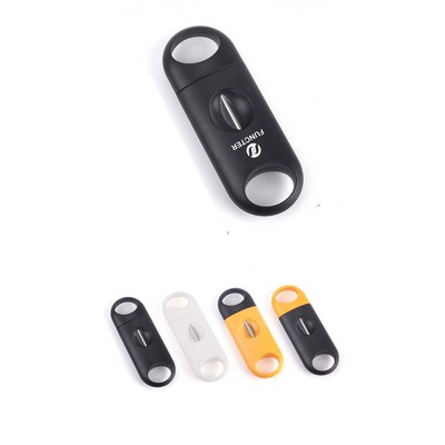 Stainless Steel V-Shaped Plastic Cigar Cutter