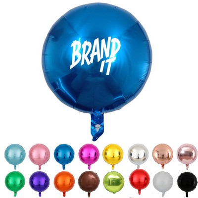 18" Decorator Round Shape Foil Balloon