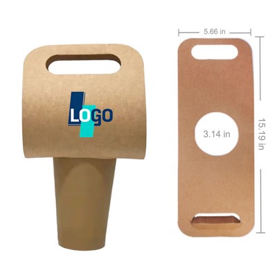 Kraft Paper Hand-Held Cup Holder