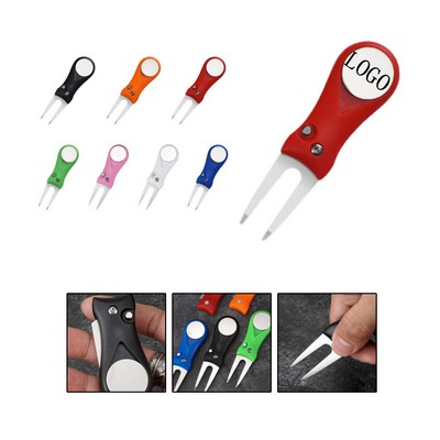 Folding Golf Divot Repair Tool