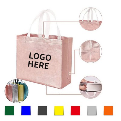 Extra-Large Metallic Laminated Non-Woven Tote Bag
