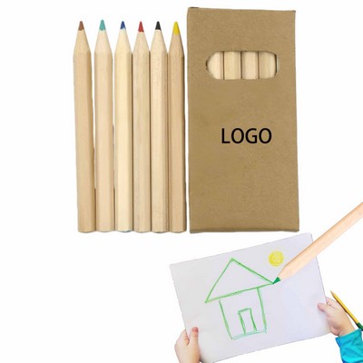 Eco-Friendly Six Colors Drawing Pencils
