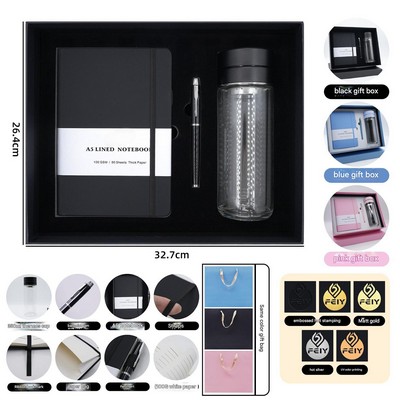 Notebook, Pen & Bottle Gift Set