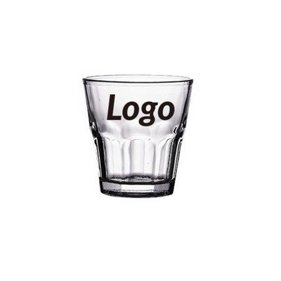 Clear Glass Beer Mug with Octagonal Design for Bars and KTV