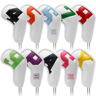 10 Pack Golf Club Iron Head Covers With Numbers
