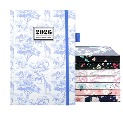 2026 Full Printing A5 PU Planner Journals with Pen Loop