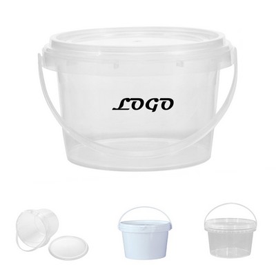 1 Gallon PP Bucket With Lid and Handle
