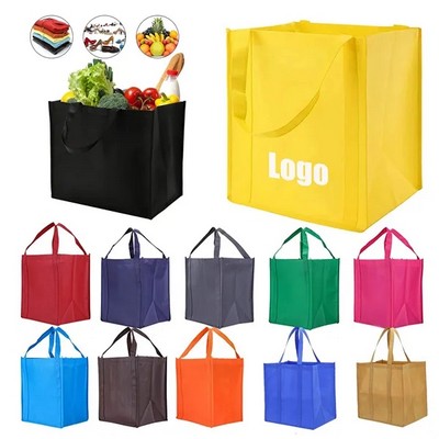 Non-Woven Grocery Shopping Bag Tote With Reinforced Handle