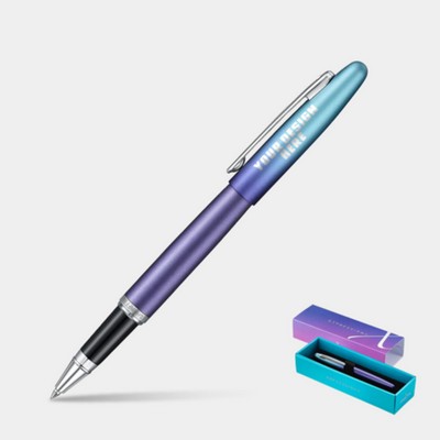 SHEAFFER® VFM 9430 Expressions Blue and Purple Pearlised Gradient Rollerball Pen w/ Gift Box