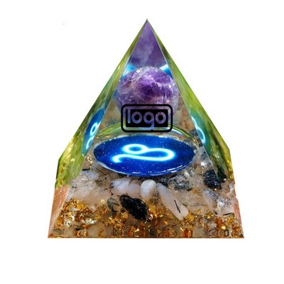 12 Constellation Crystal Pyramid Decorations