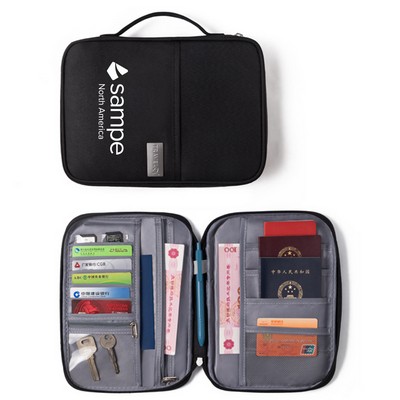 Large- Passport Holder Travel Wallet,Business Card organizer
