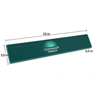 Premium PVC Bar Mat 25"x3.5"x0.5"