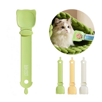 Multifunctional Cat Treat Squeeze Spoon