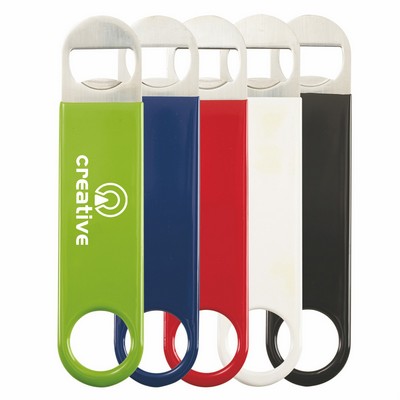 Stainless Steel PVC Coated Flat Bottle Opener
