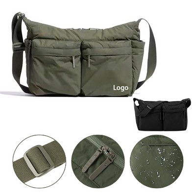 Lightweight Nylon Crossbody Messenger Large Shoulder Bag