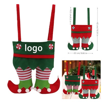 Elf Pants Stocking Treat Holder for Festive Gifting
