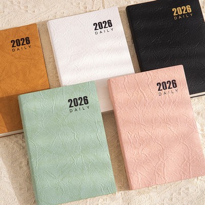 A5 PU Schedule Notebook 2026 Weekly & Monthly Planner Notebook