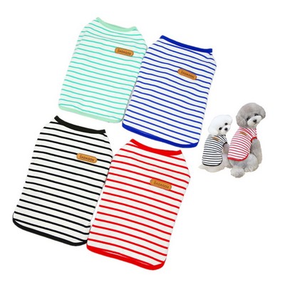 Pet Summer Casual Striped Vest