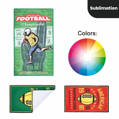 Ultra Soft Sublimated Microfiber Rally Towel