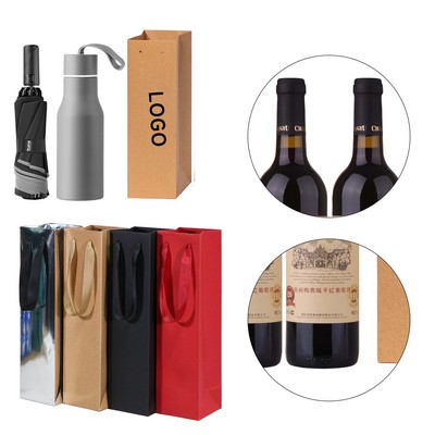Single Kraft Paper Wine Bags