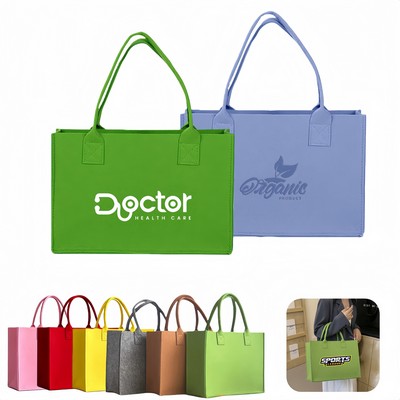 Reusable Large Capacity Felt Tote Bag