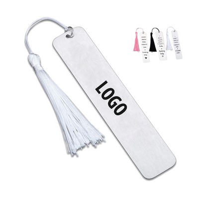 Personalized Stainless Steel Bookmark with Tassel for Educators, Scholars, and Bibliophiles