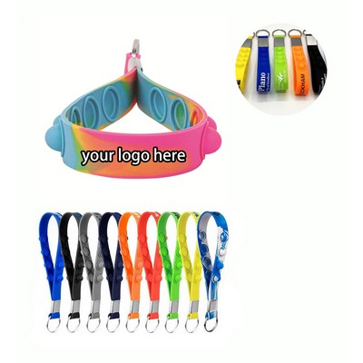 Push Pop Stress Reliever Keychain