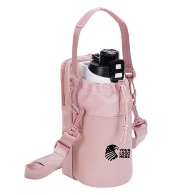 Insulated Water Bottle Carry Bag with Pockets