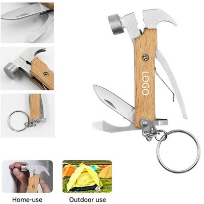 Outdoor Multitool Claw Hammer Keychain
