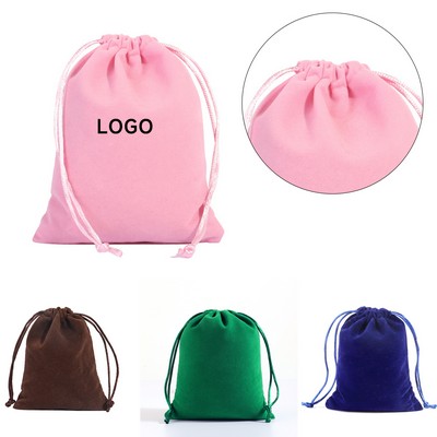 Suede Drawstrings Jewelry Bags