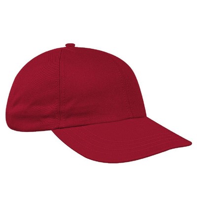 Solid Eyelets Brushed Self Strap Dad Cap