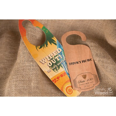Wood Veneer Door Hanging Signs