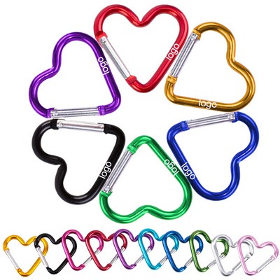 Heart Shaped Carabiner Keychain