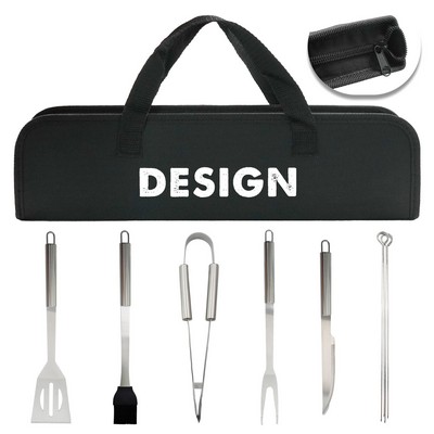 6 Pieces Barbecue Tool Set