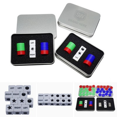 LCR Dice Game Set