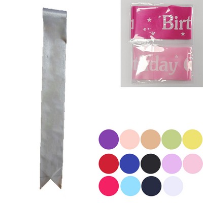 Birthday Sash for Decoration