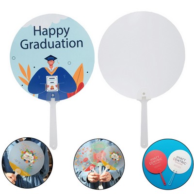 Full Color Plastic Hand Fan