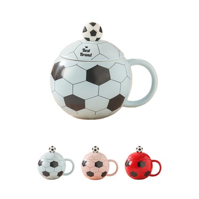 Ceramic Soccer Ball Mug Cup