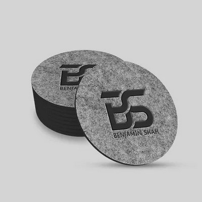 Custom Absorbent Felt Coaster - Square - 4"